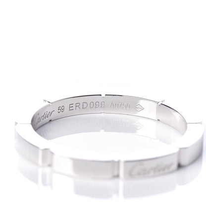 Cartier 18K White Gold 2.5mm Maillon Panthere Wedding Band Ring 59 8.75 5 of 6
