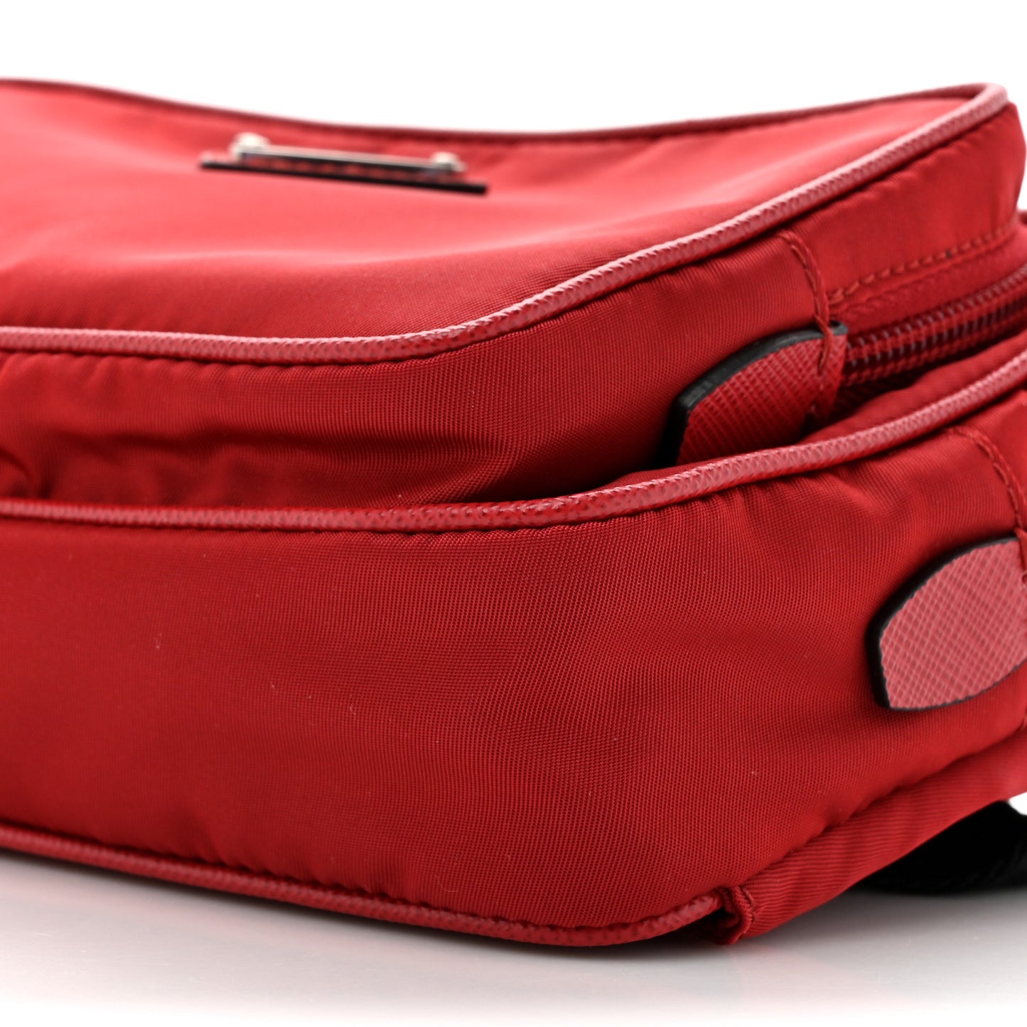 Re-Nylon Saffiano Belt Bag Fuoco Black