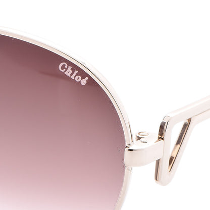 Chloe Round Sunglasses CE112S Light Gold 5 of 9