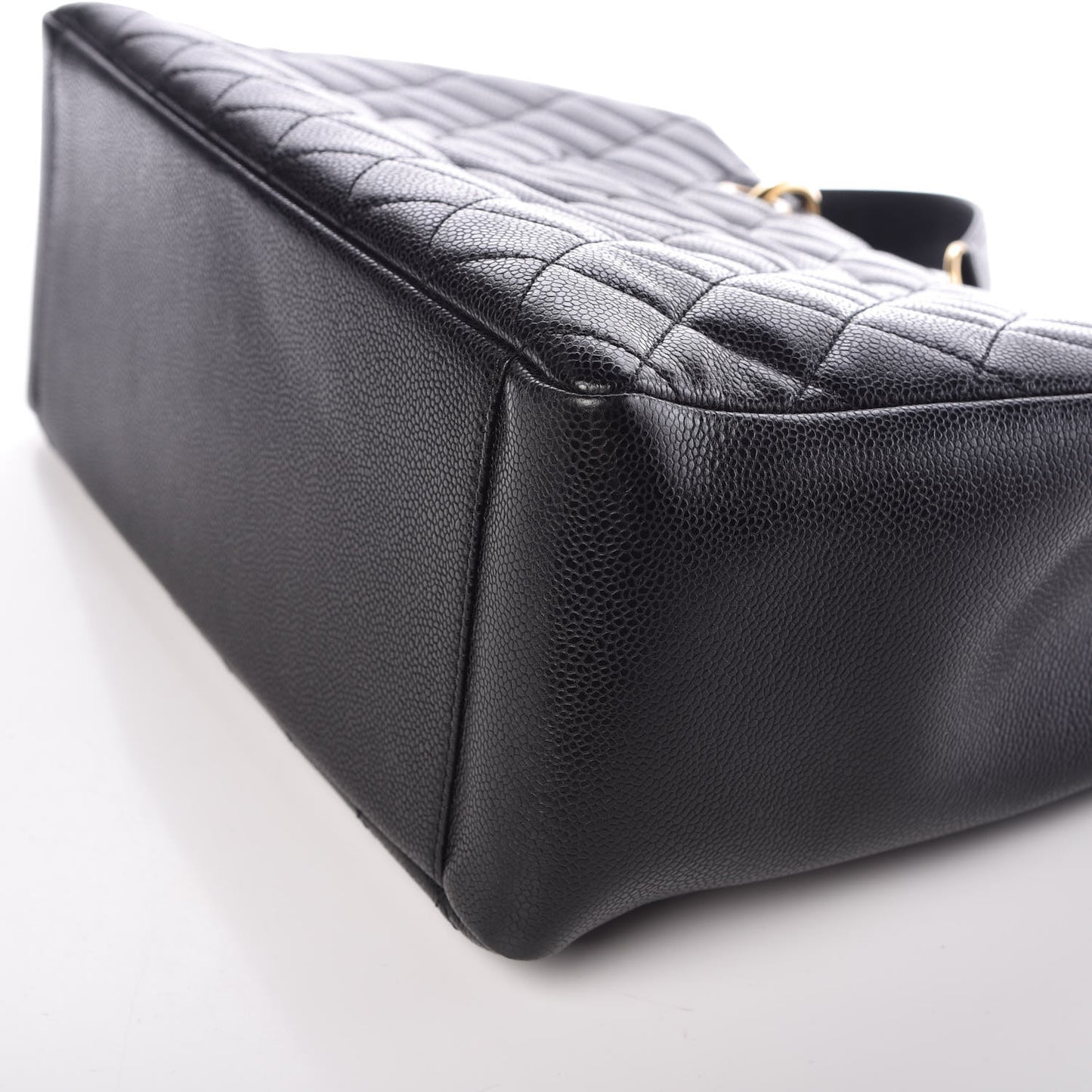 Caviar Quilted Grand Shopping Tote GST Black