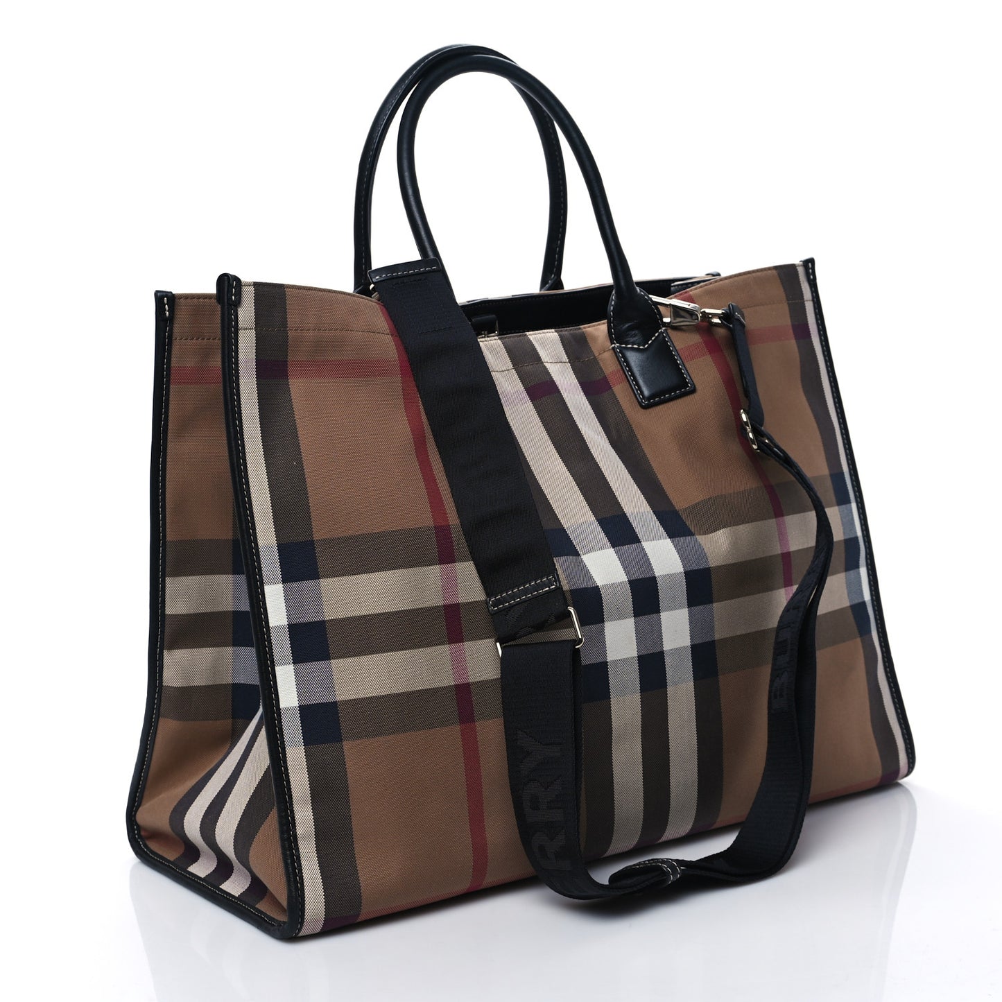 House Check Denny Check Tote Brown