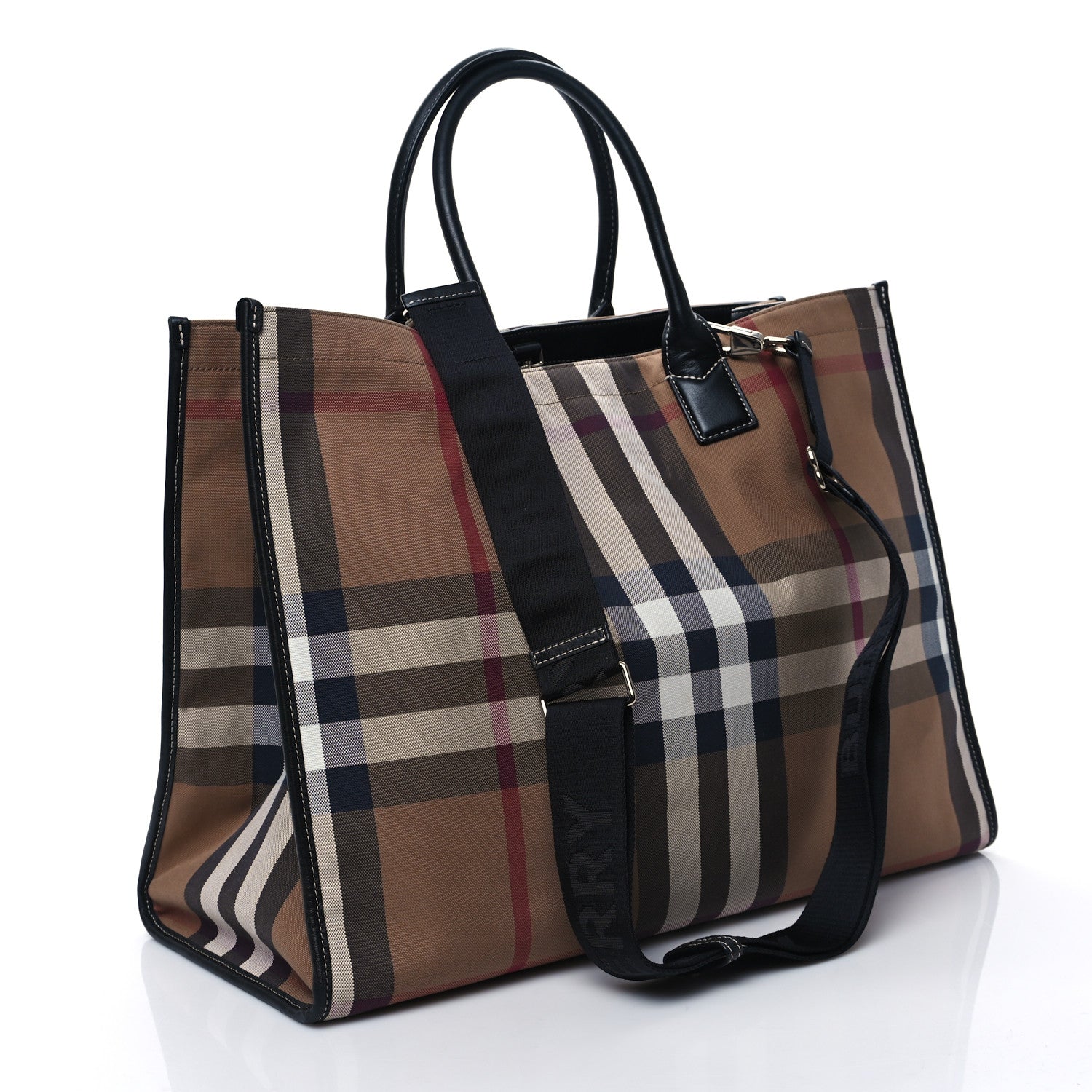 Burberry House Check Denny Check Tote Brown 2 of 9