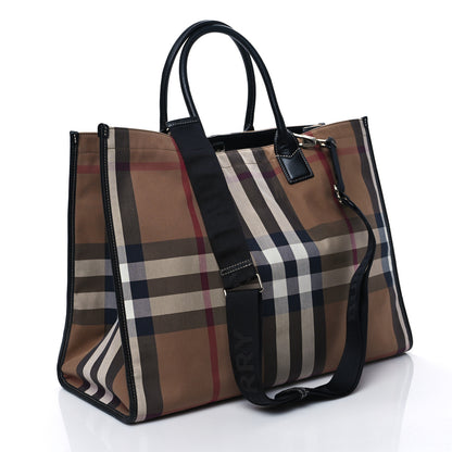 Burberry House Check Denny Check Tote Brown 2 of 9