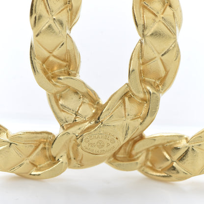 Chanel Quilted CC Brooch Gold 3 of 4