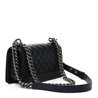 Chanel Caviar Quilted Small Boy Flap Black 3 of 10
