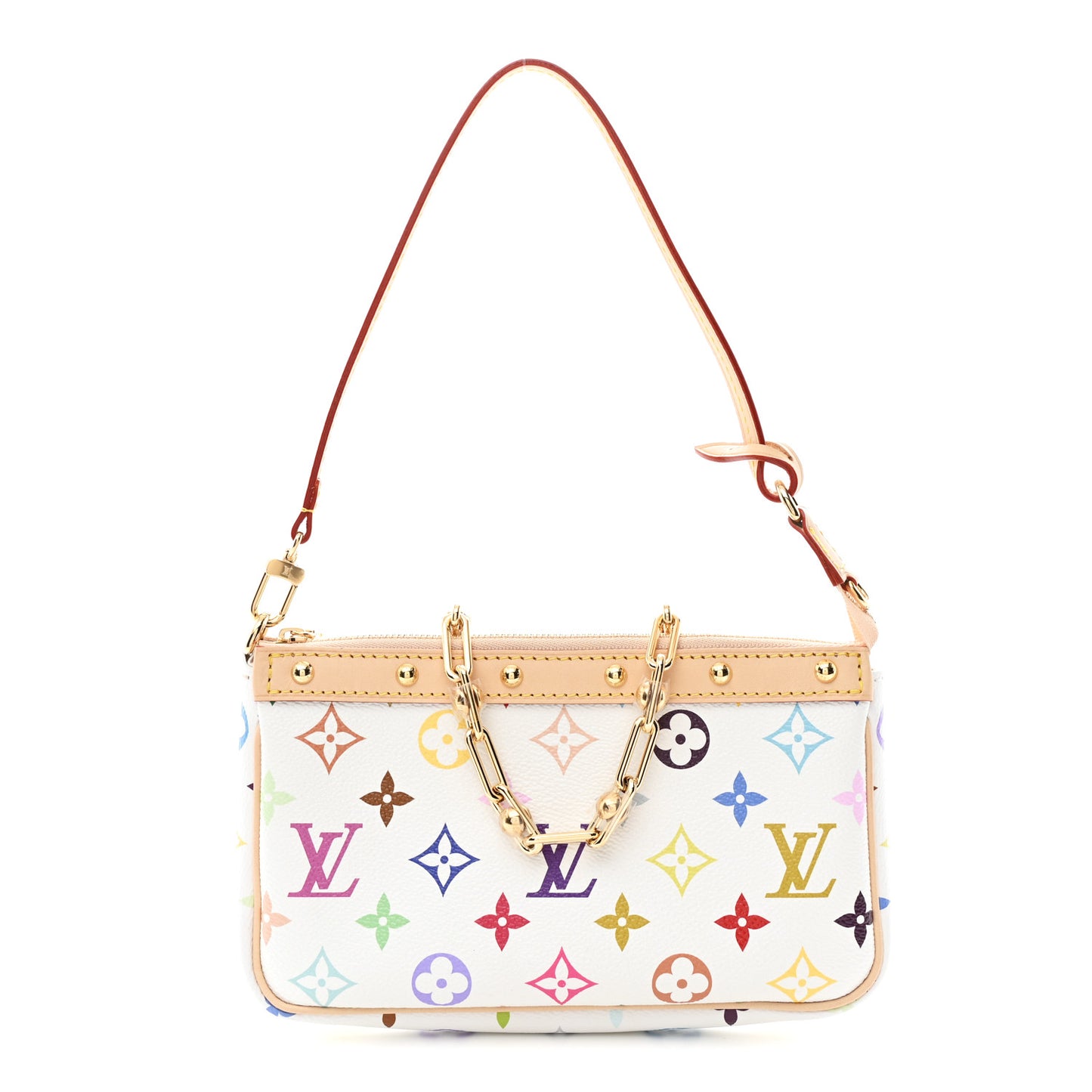 LV X TM Monogram Multicolor Pochette Accessories White