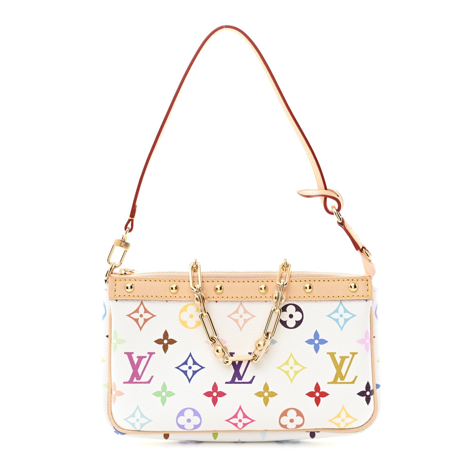Louis Vuitton LV X TM Monogram Multicolor Pochette Accessories White 1 of 10