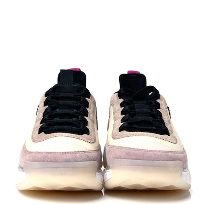 Chanel Suede Calfskin Nylon Grosgrain CC Sneakers 36 Beige Pink 2 of 10