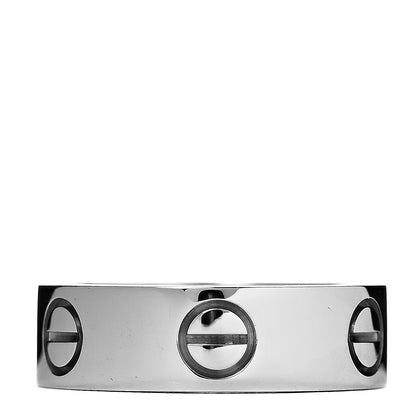Cartier 18K White Gold 5.5mm LOVE Ring 50 5.25 3 of 4