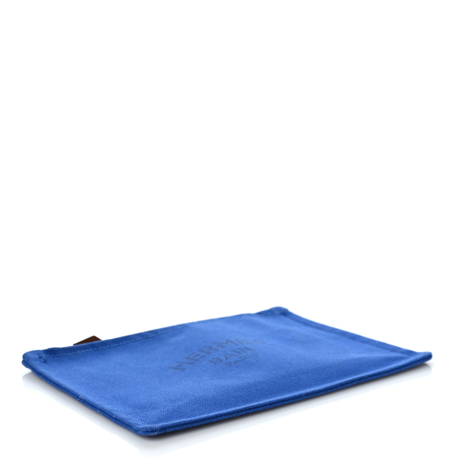 Hermes Toile Small Bain New Yachting Case Bleu Electrique 4 of 8