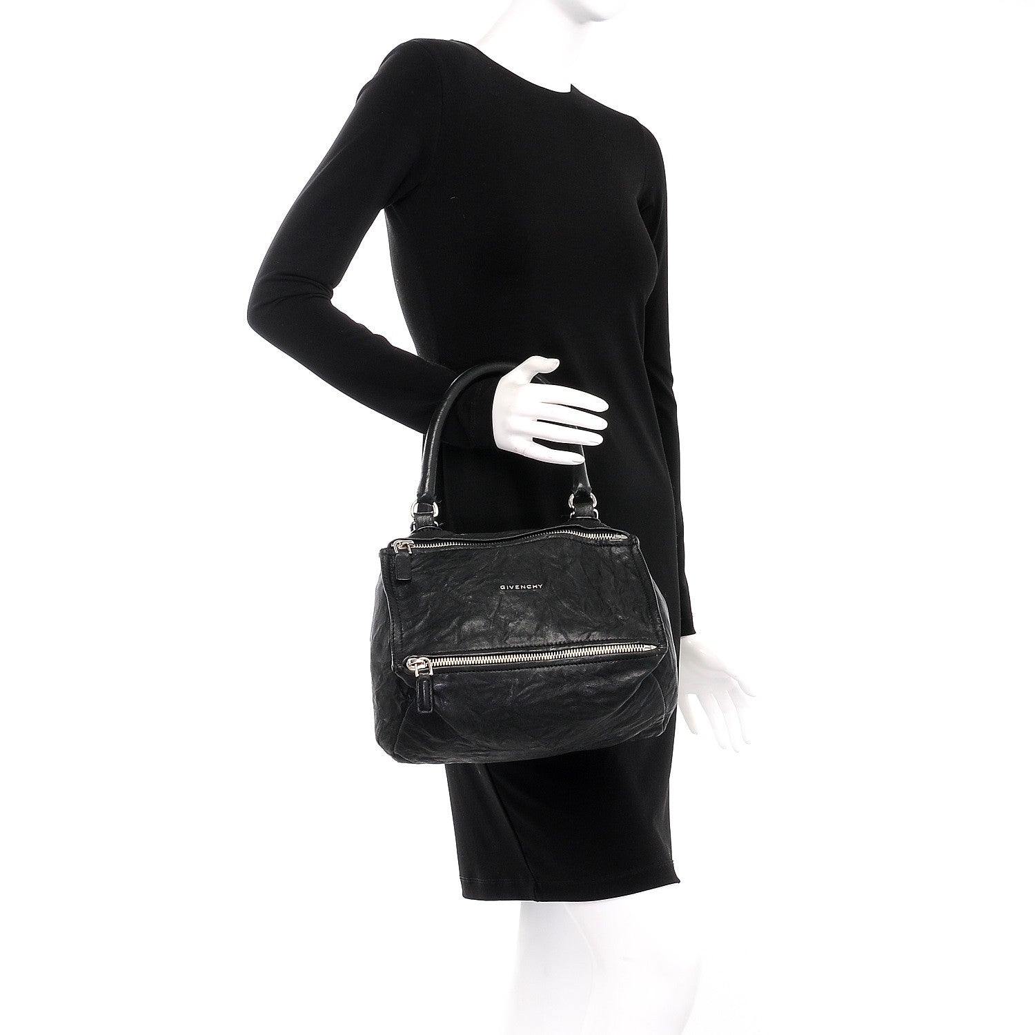 Givenchy Tumbled Sheepskin Small Pandora Black 3 of 14