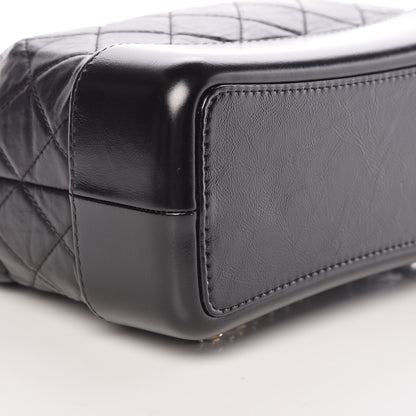 Chanel Aged Calfskin Quilted Gabrielle Backpack Black 5 of 11