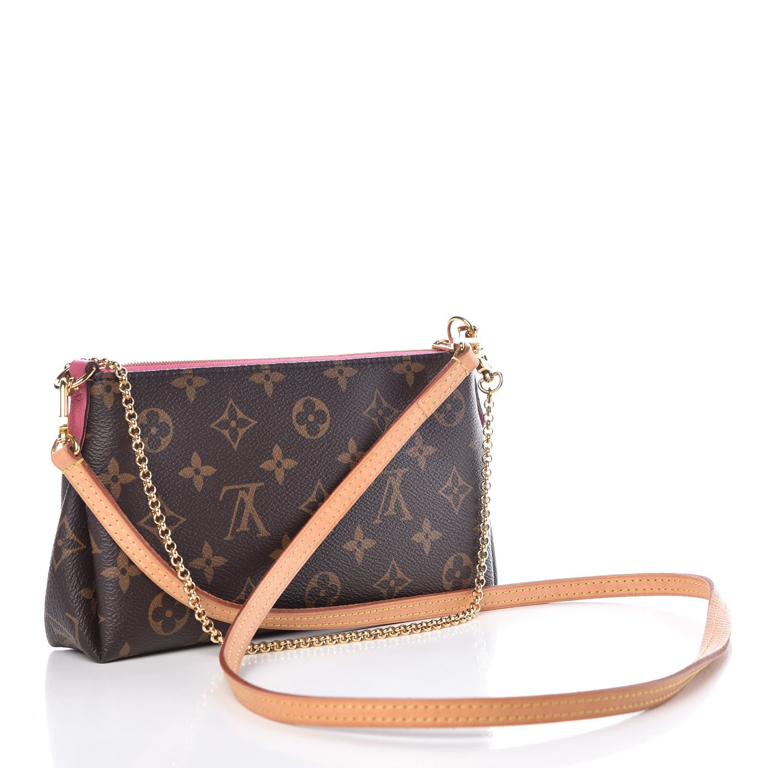 Louis Vuitton Monogram Pallas Clutch Rose Fizzy 3 of 7