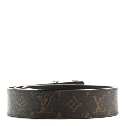 Louis Vuitton Monogram Calfskin 40mm LV Initiales Reversible Belt 100 40 Black 2 of 5