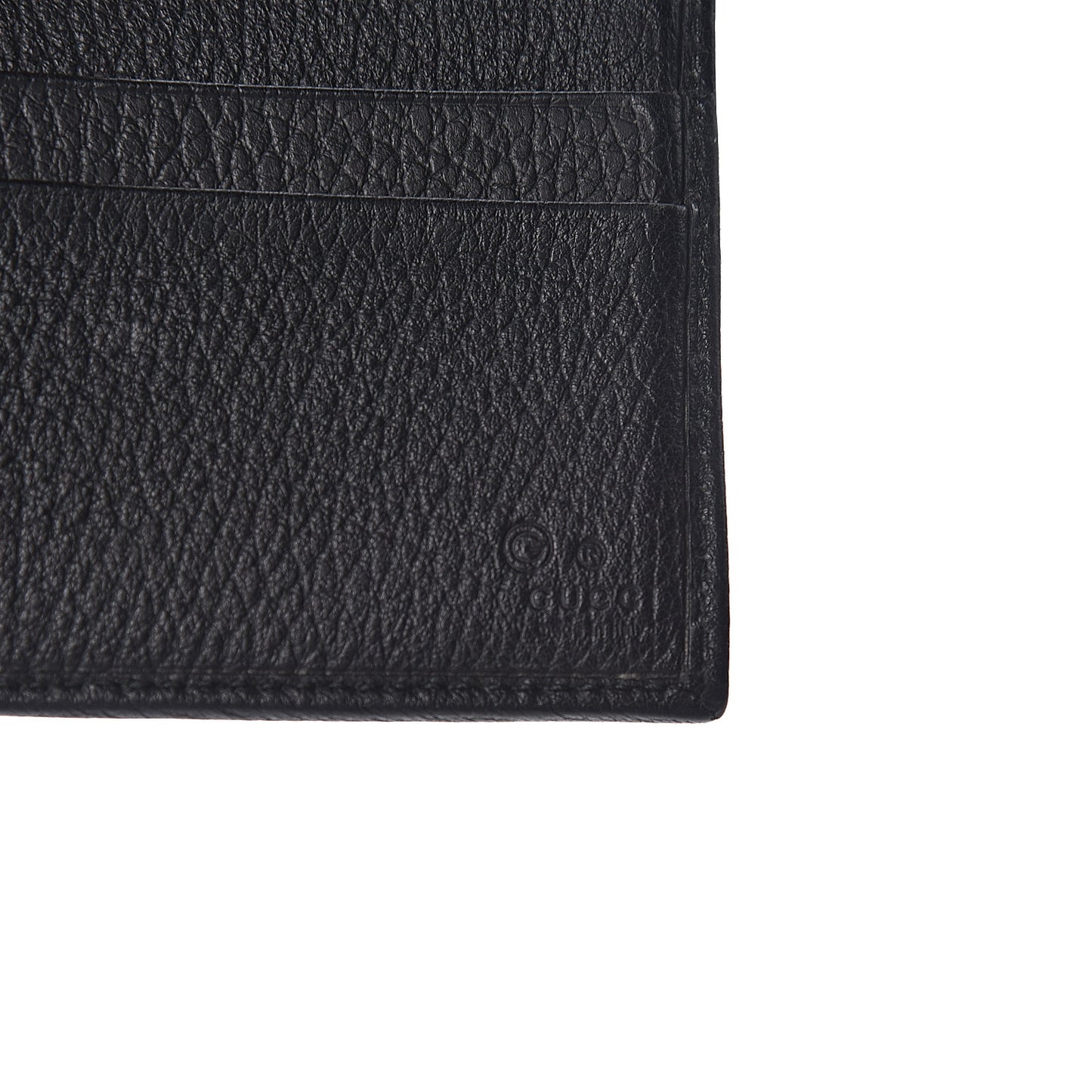 Calfskin Web Bi-Fold Wallet Black