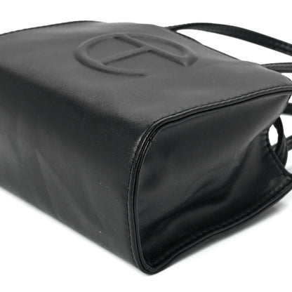 Telfar Vegan Leather Small Shopping Bag Black 11 of 11