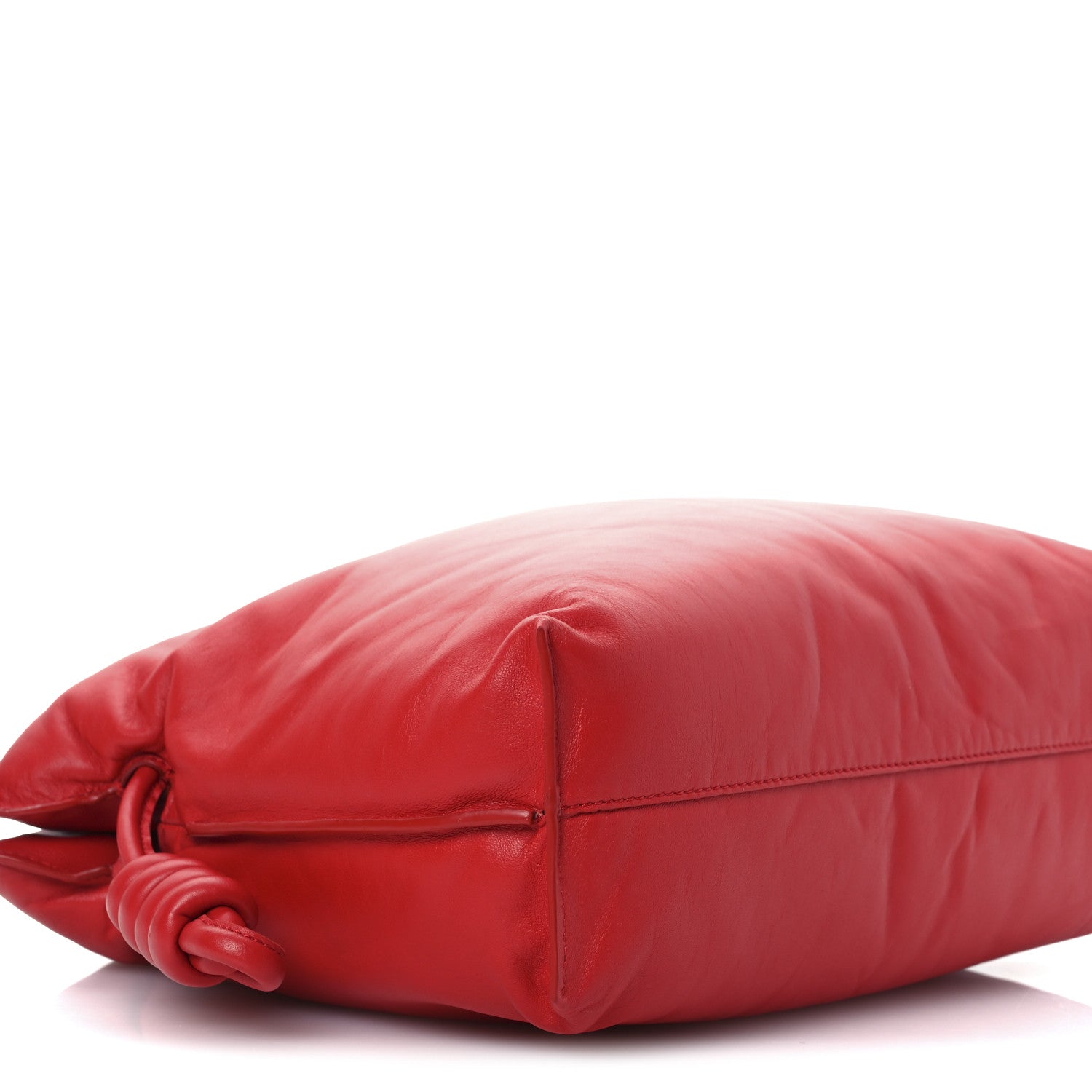 Loewe Calfskin Flamenco Puffer Knot Bag Red 8 of 11