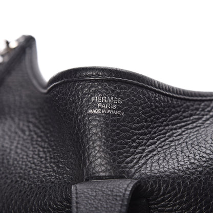 Hermes Taurillon Clemence Evelyne III GM Black 6 of 15
