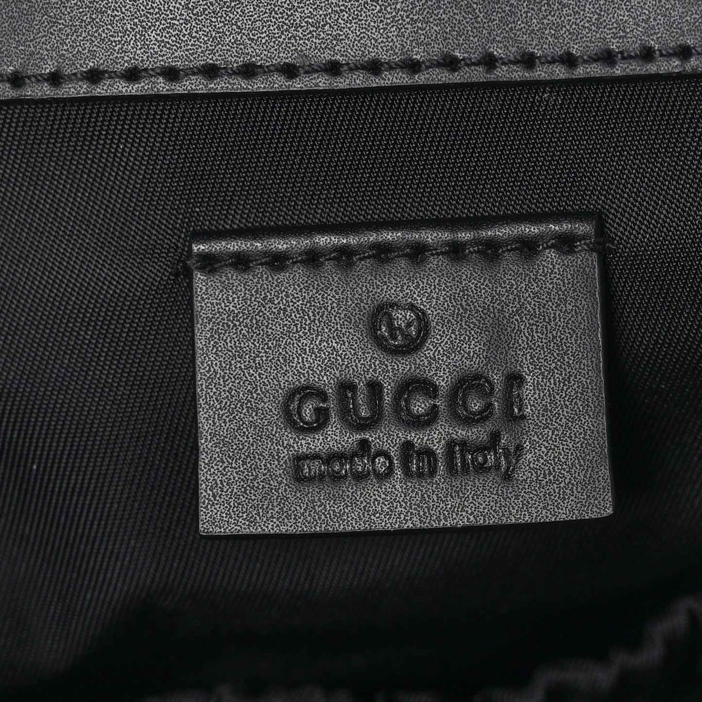 GG Supreme Monogram Web Messenger Diaper Bag Black Grey