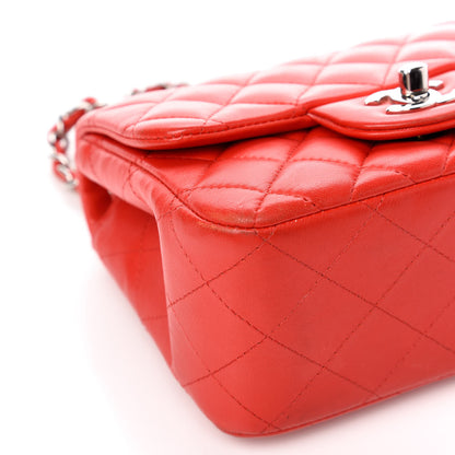 Chanel Lambskin Quilted Mini Square Flap Red 8 of 13