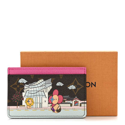 Louis Vuitton Monogram 2022 Christmas Animation Seoul Cardholder Fuchsia 7 of 7