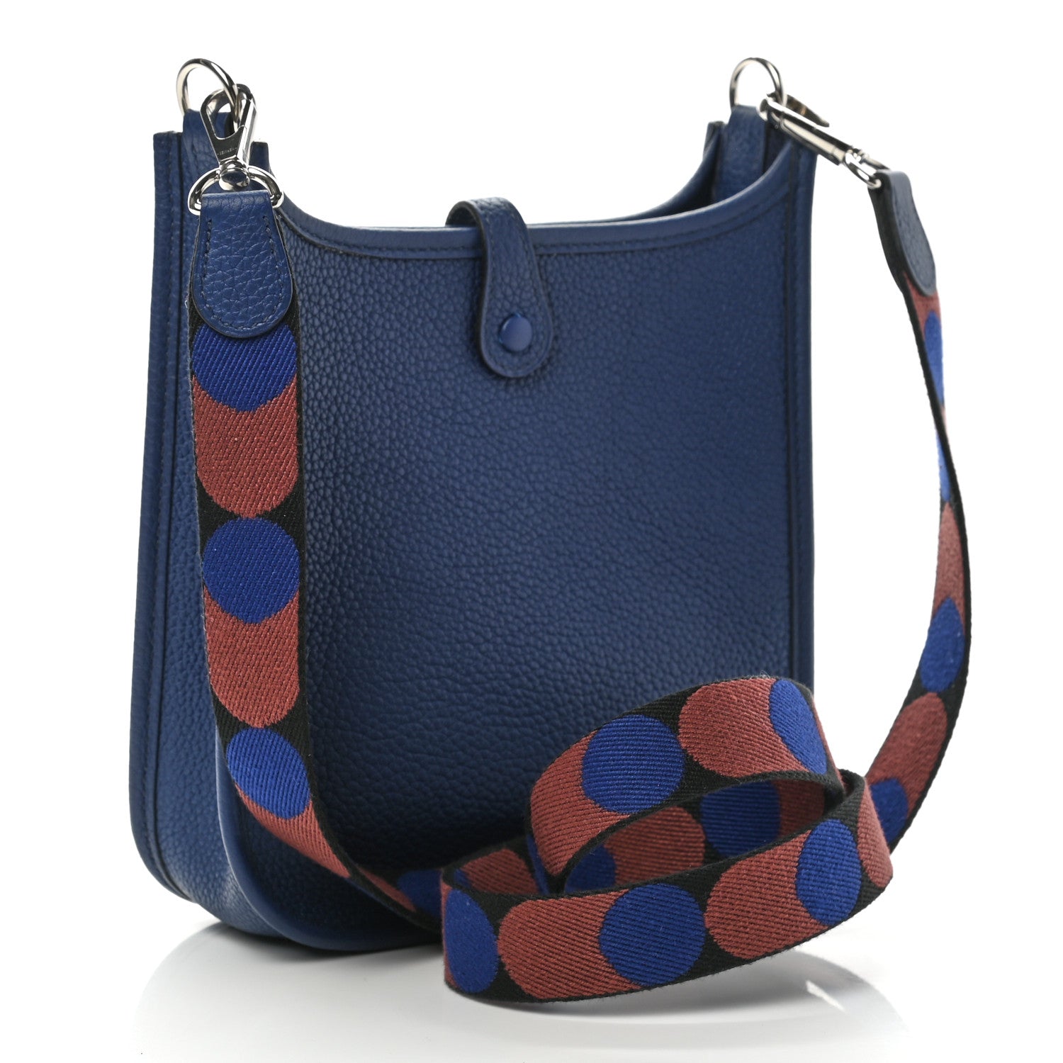 Hermes Taurillon Clemence Flipperball Sangle Evelyne TPM Bleu Saphir Black Bleu Saphir 3 of 11