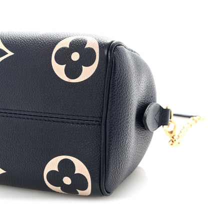 Louis Vuitton Empreinte Monogram Giant Speedy Bandouliere 20 Navy Creme 9 of 9
