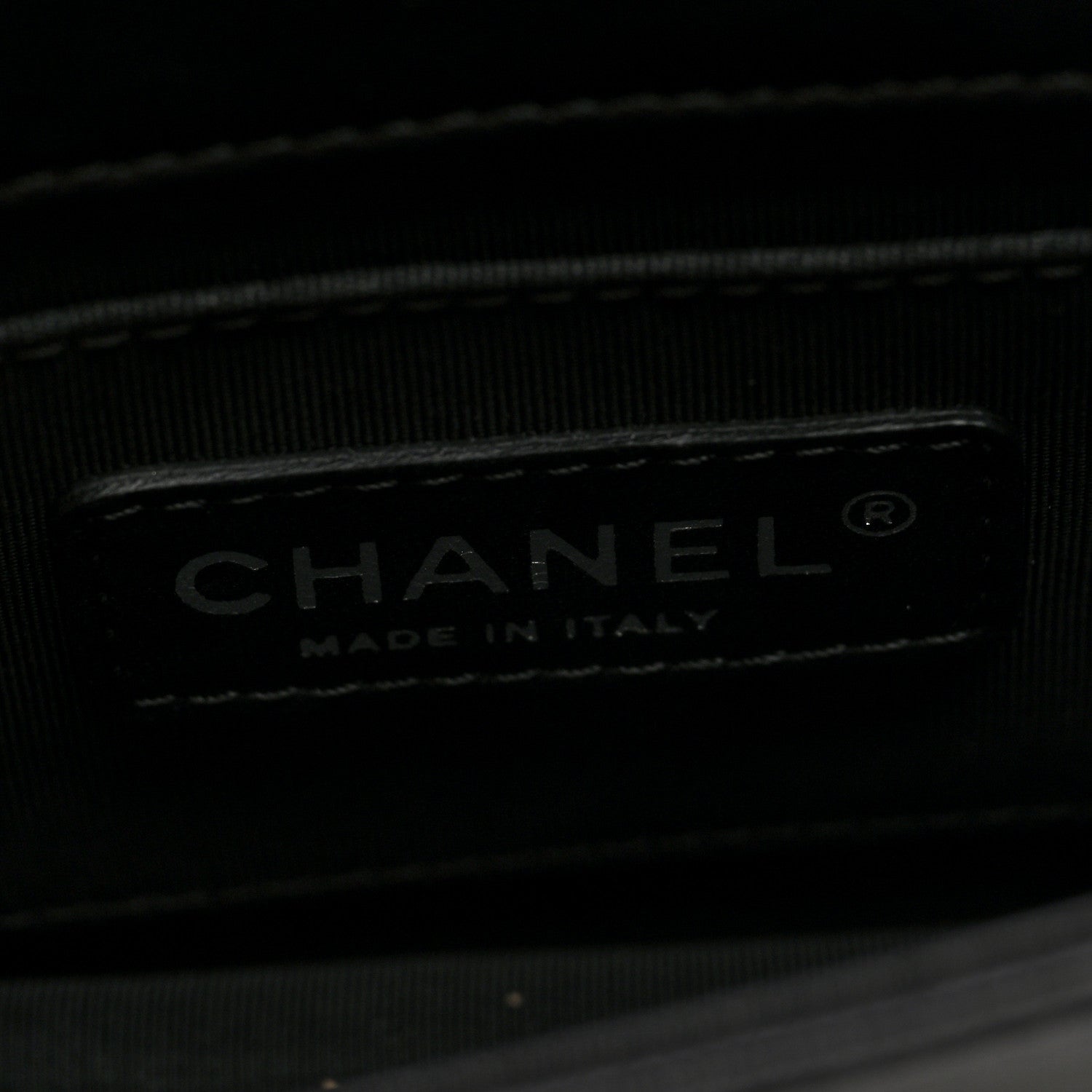 Chanel Plexiglass Patent Baguette Crystal Mini Boy Brick Flap Black 6 of 10