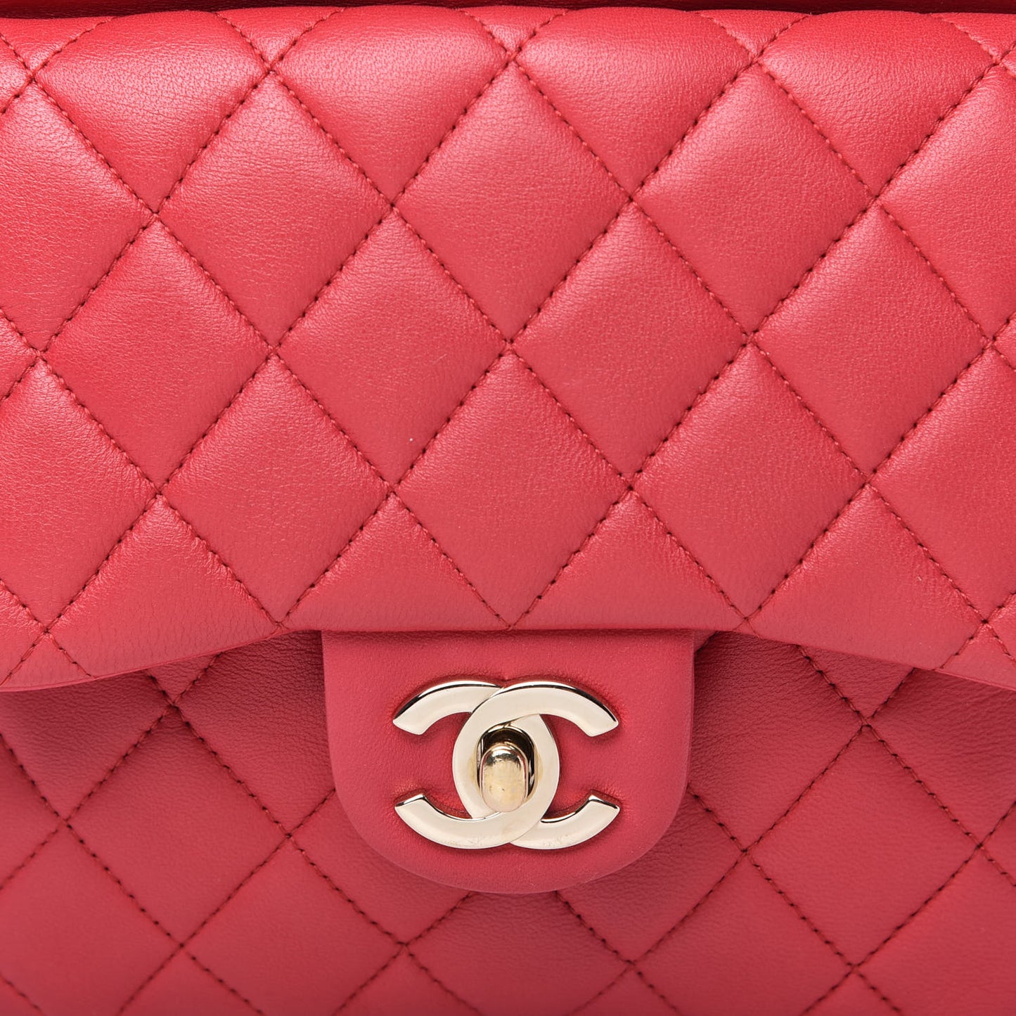 Lambskin Quilted Small in Seoul Backpack Dark Pink