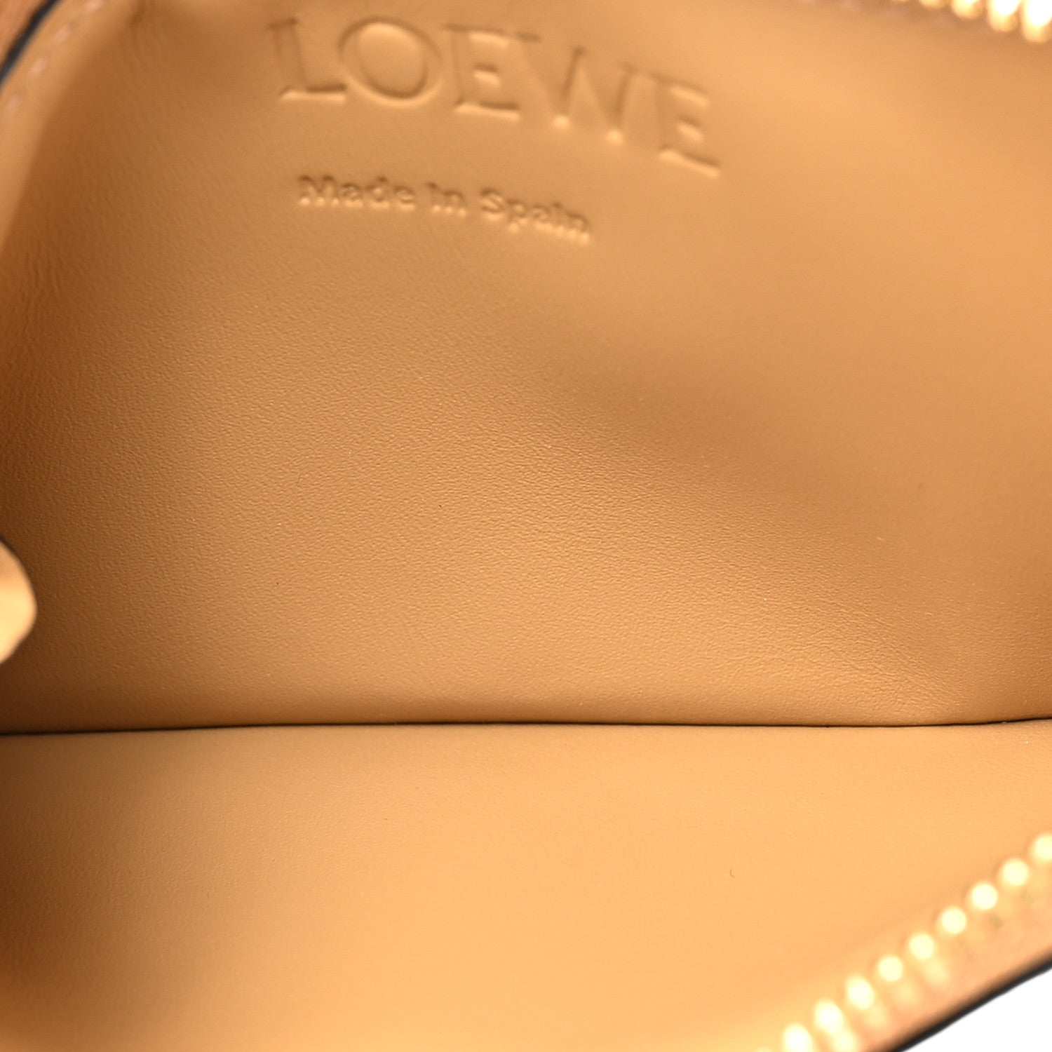 Loewe Calfskin Puzzle Colorblock Coin Card Holder Dune 6 of 11