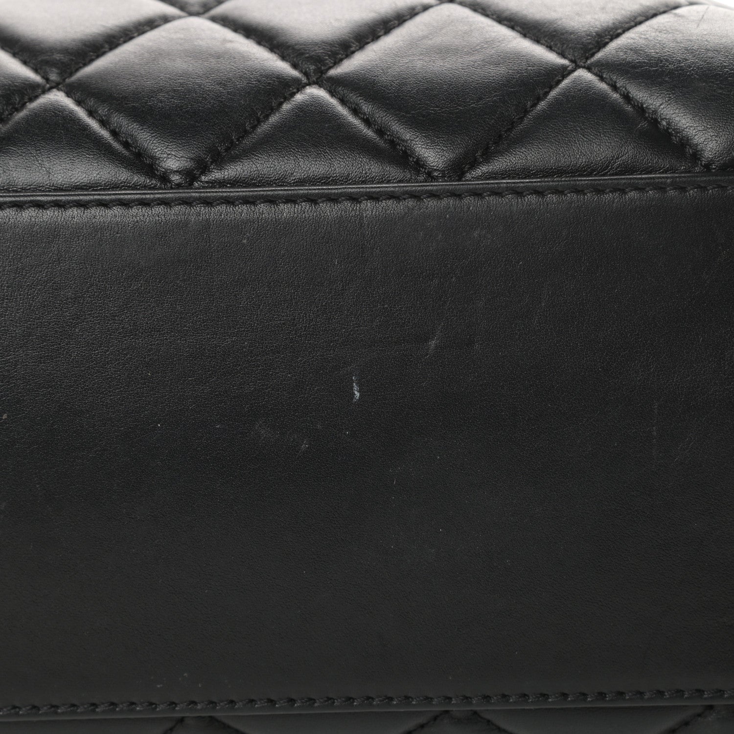 Chanel Calfskin Quilted Large Shopping Tote Black 15 of 20