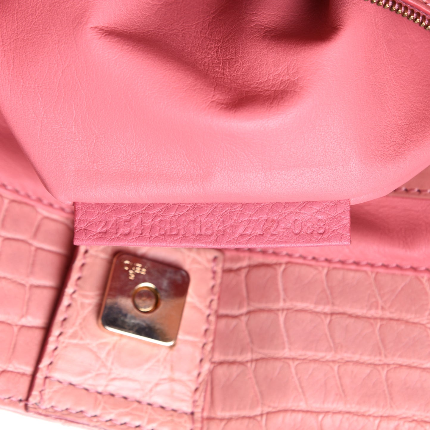 Alligator Large Twins Tote Pink