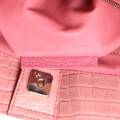 Fendi Alligator Large Twins Tote Pink 13 of 18