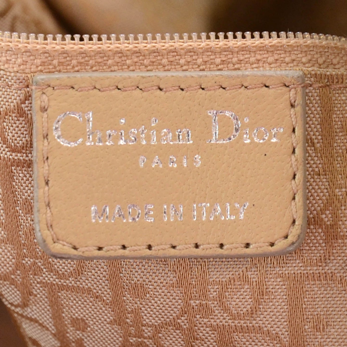 Nylon Cannage Drawstring Tote Champagne