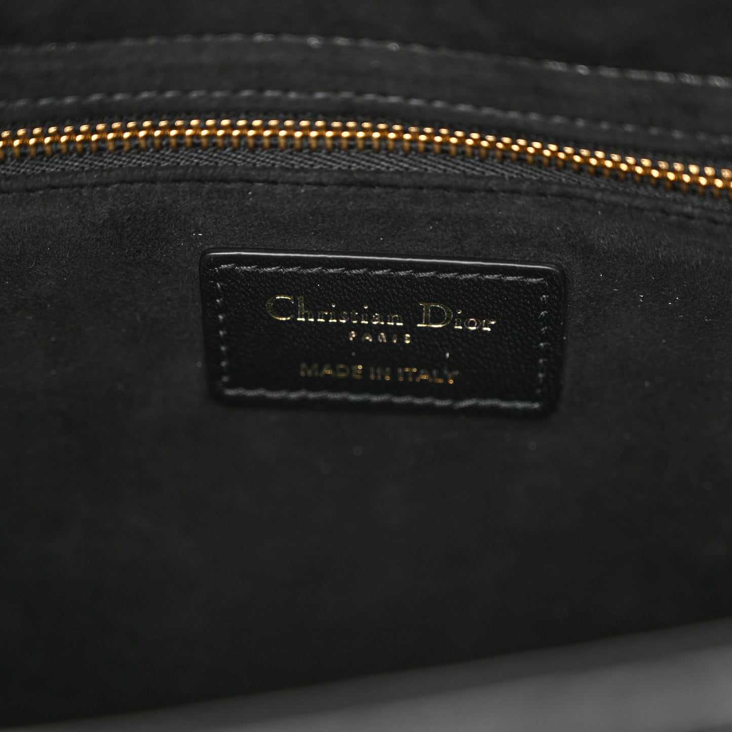 Lambskin Cannage Large Lady Dior Black