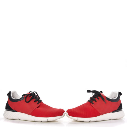 Louis Vuitton Rubber Mesh Suede Damier Fastlane Low Sneakers 8 Rouge 5 of 11
