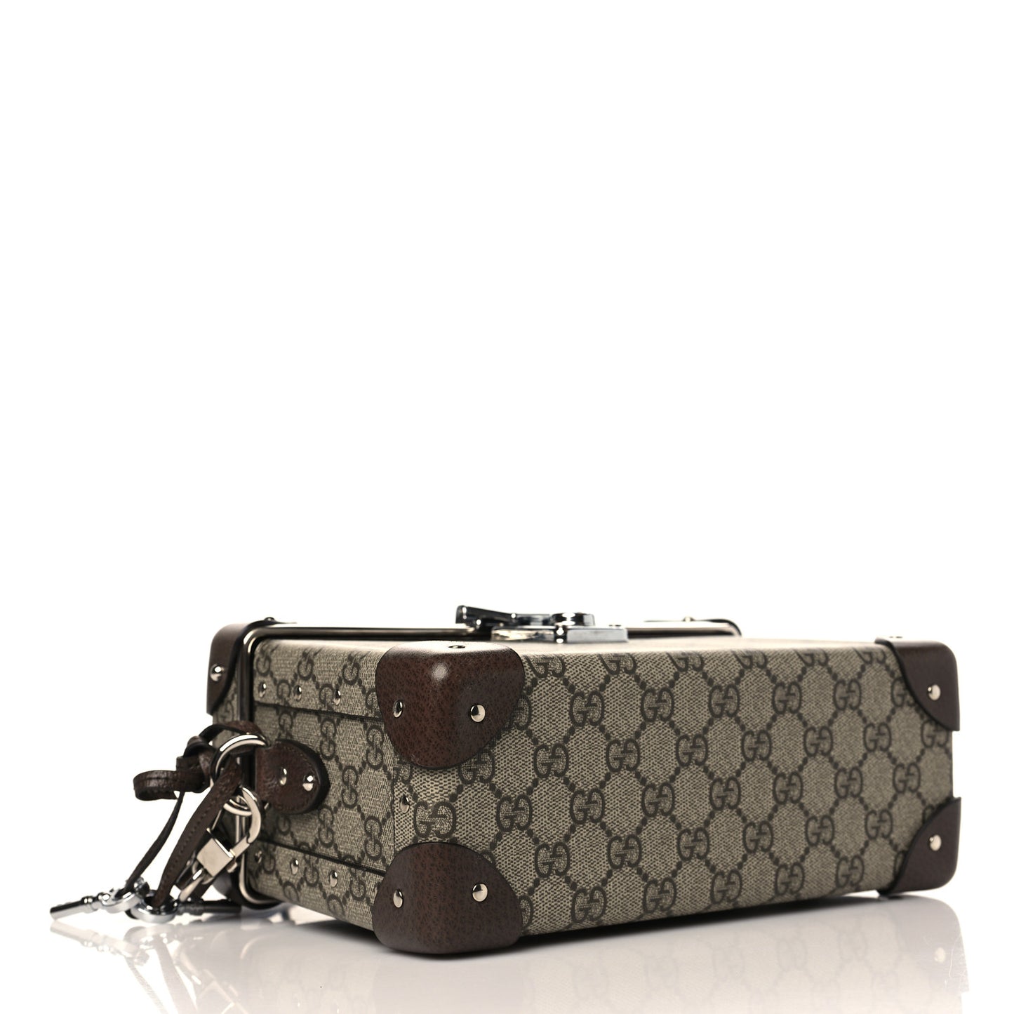 GG Supreme Monogram Globe-Trotter Beauty Case Brown