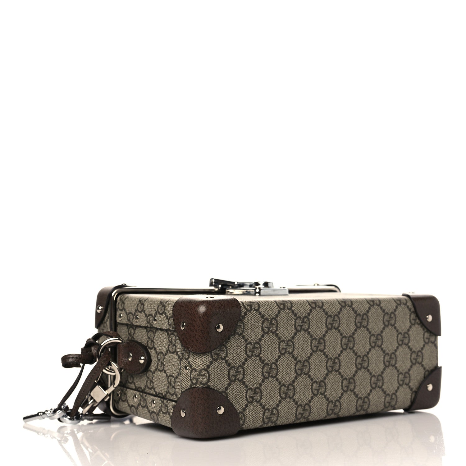 Gucci GG Supreme Monogram Globe-Trotter Beauty Case Brown 4 of 9