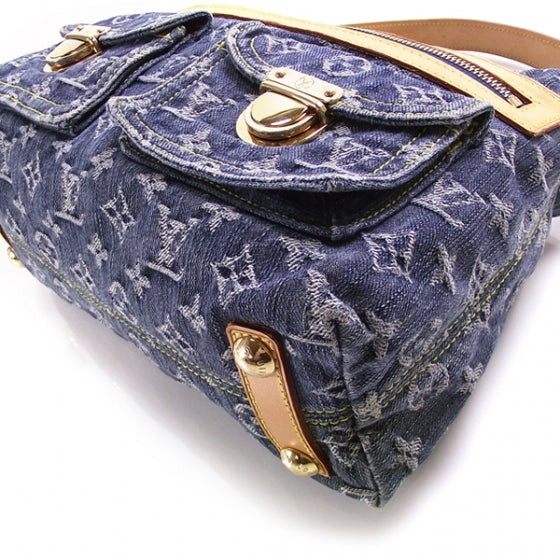 Louis Vuitton Monogram Denim Baggy PM Blue 6 of 10