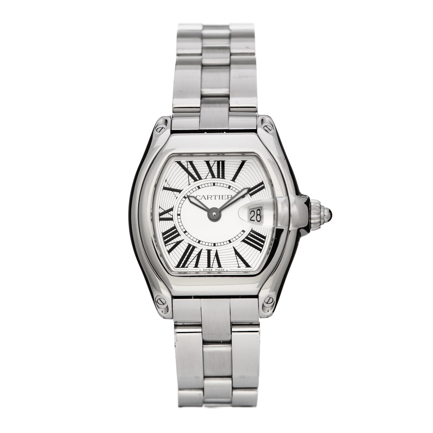 Cartier Stainless Steel 31mm Roadster Quartz Watch 1 of 5