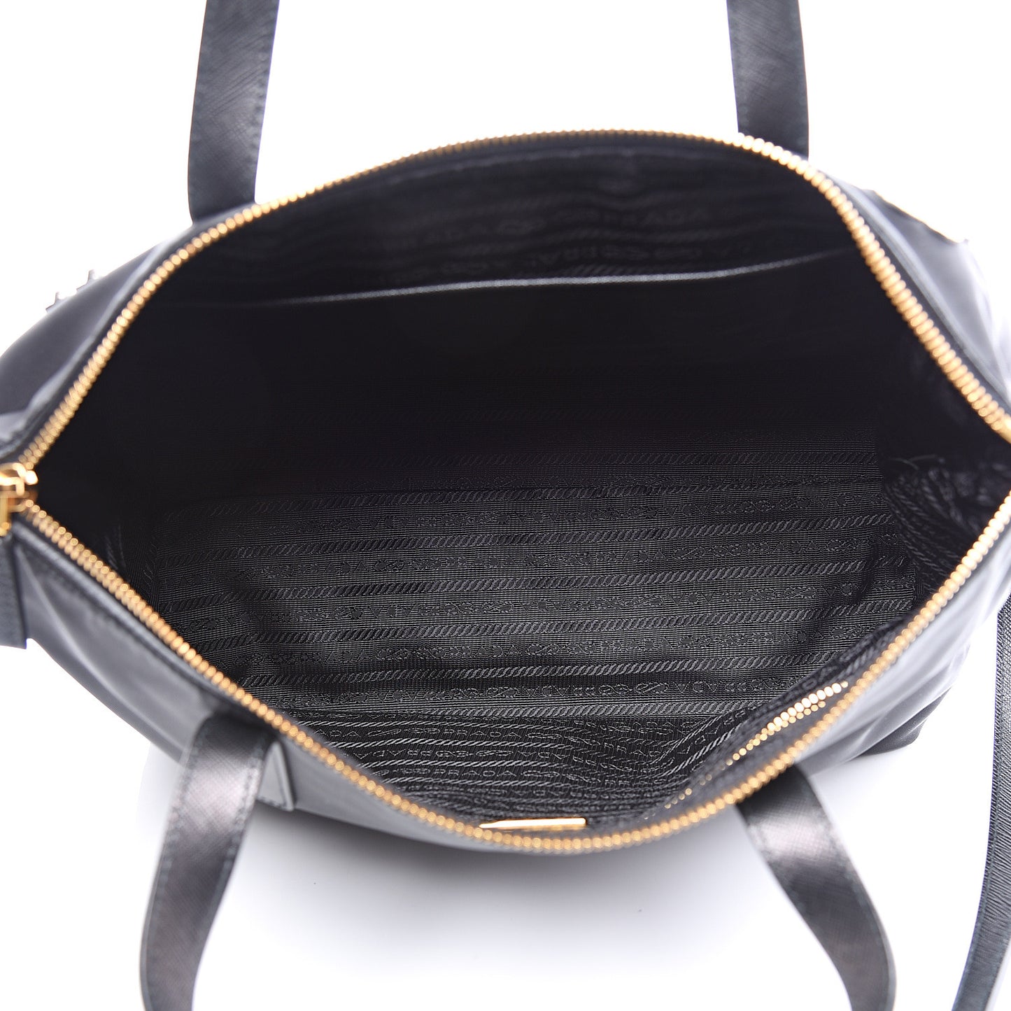 Nylon Tessuto Hawaii Tote Bag Black