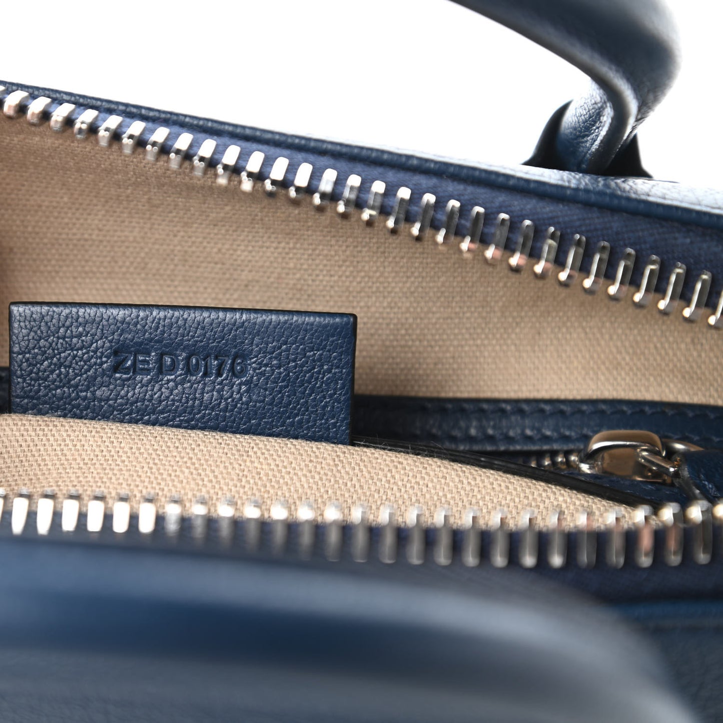 Sugar Goatskin Small Antigona Navy