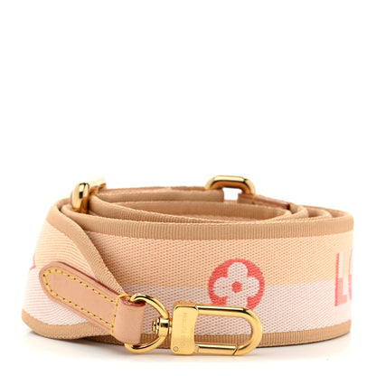 Louis Vuitton Jacquard Speedy Bandouliere 20 Shoulder Strap Pink Orange 1 of 4