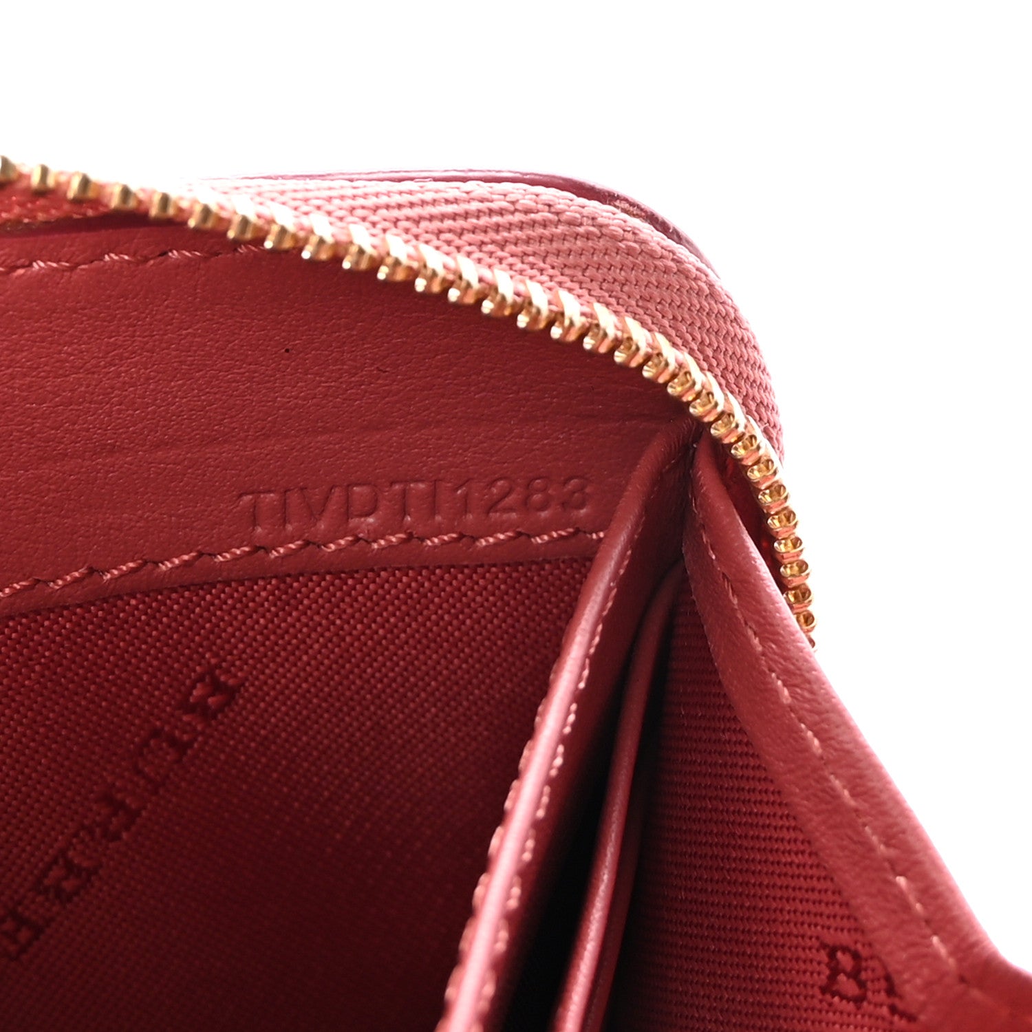Burberry Grainy Calfskin House Check Elmore Zip Around Wallet Pink 7 of 7