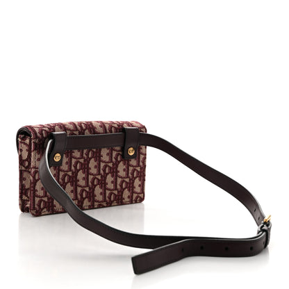 Christian Dior Oblique Saddle Belt Bag Bordeaux 3 of 12
