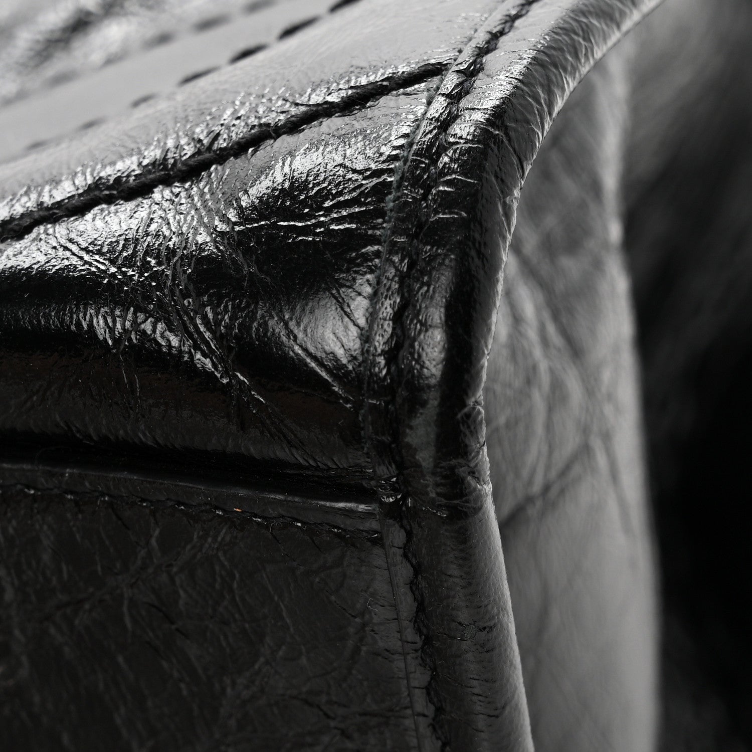 Saint Laurent Crinkled Calfskin Matelasse Monogram Large Niki Shopper Tote Black 11 of 11