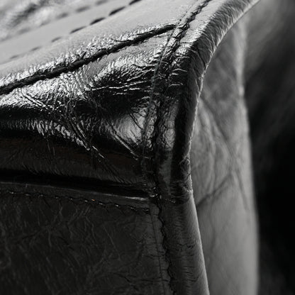 Saint Laurent Crinkled Calfskin Matelasse Monogram Large Niki Shopper Tote Black 11 of 11