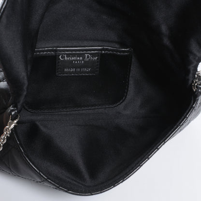 Christian Dior Calfskin Cannage Cross Body Bag Black 5 of 8