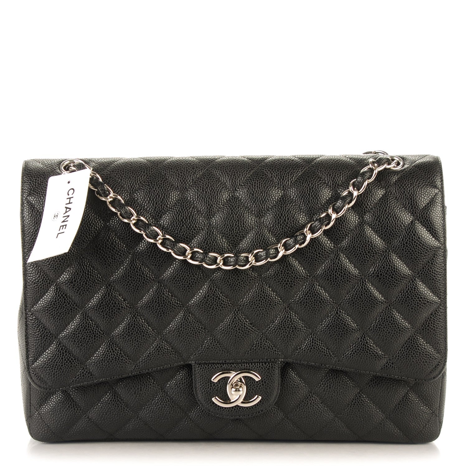 Chanel Caviar Quilted Maxi Double Flap Black 1 of 7