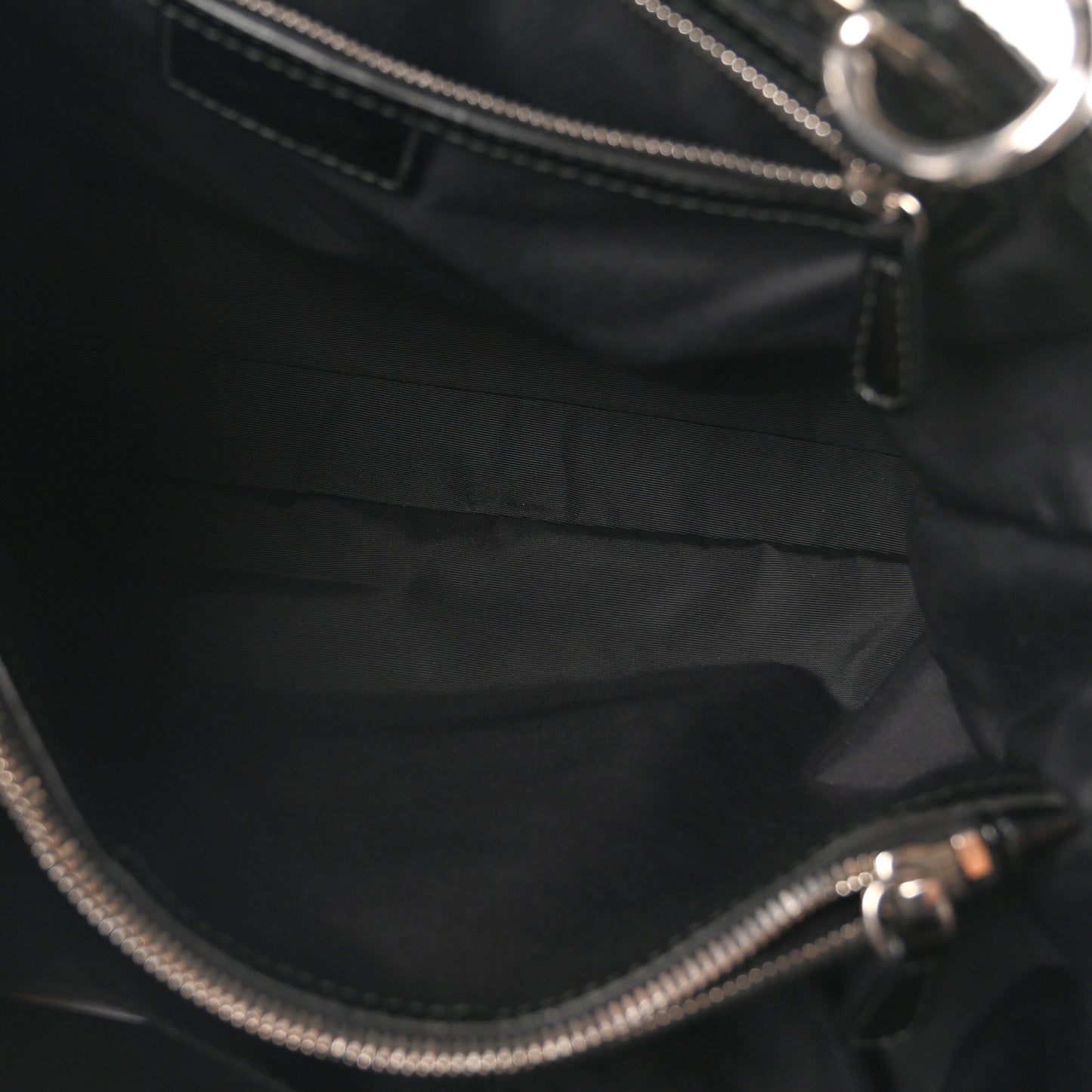 Patent Cannage Large Dior Soft Shopping Tote Black
